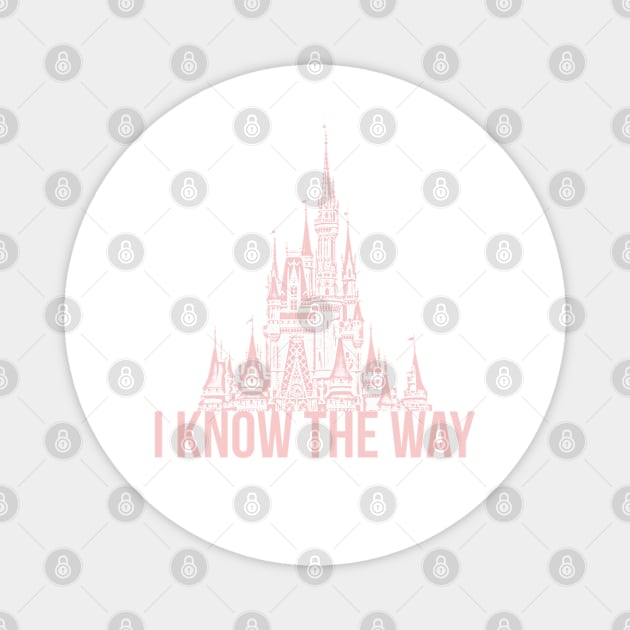 I Know the Way Magic Castle Millennial Pink Magnet by FandomTrading